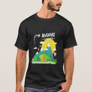 Camiseta Viajar es mi terapia amo la naturaleza aventura de