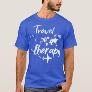 Camiseta Viajar es mi Terapia Mundo Viajar en familia
