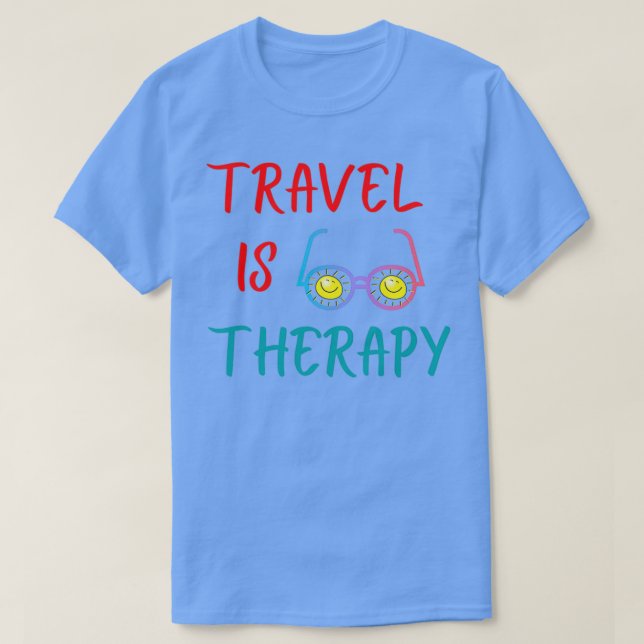 Camiseta Viajar es terapia (Diseño del anverso)