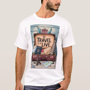Camiseta Viajar es vivir