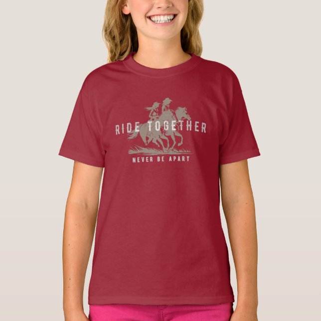 Camiseta Viajar juntos - vida occidental (oscuro) | Niño (Anverso)