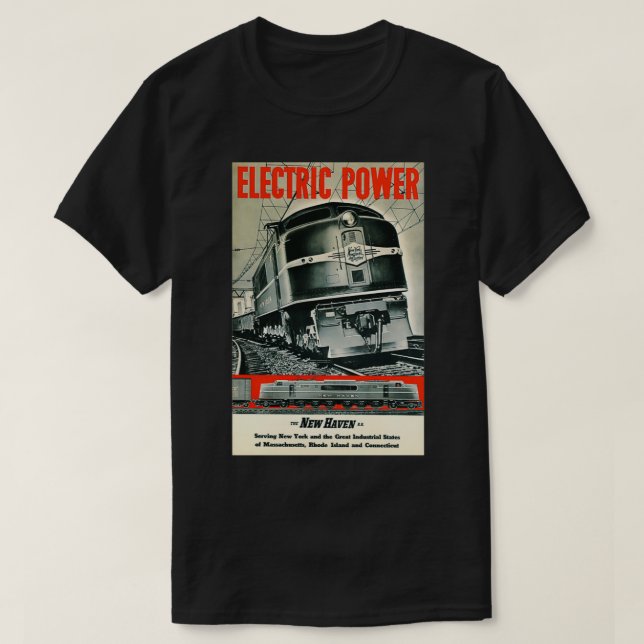Camiseta Viajar por el ferrocarril de New Haven (Diseño del anverso)