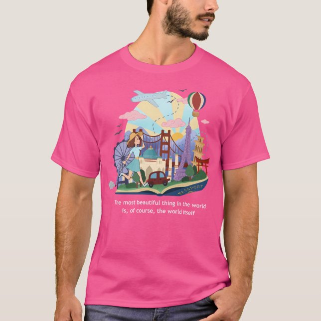 Camiseta Viajar por el mundo (Anverso)