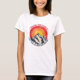 Camiseta viajar por el mundo y dejar que la aventura empiec
