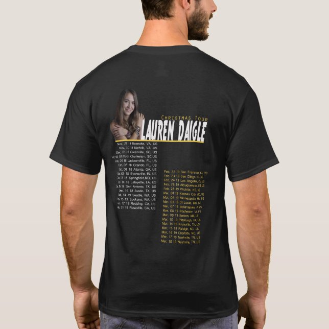 CAMISETA VIAJE 2018 - 2019 DE LAUREN DAIGLE (Reverso)