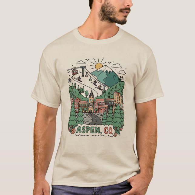 Camiseta Viaje a Aspen Colorado (Anverso)