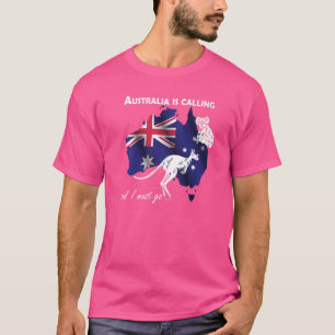 Camiseta Viaje a Australia a Koala y Kangaroo como barco
