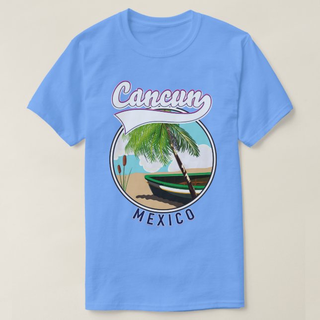 Camiseta Viaje a Cancún en México (Diseño del anverso)