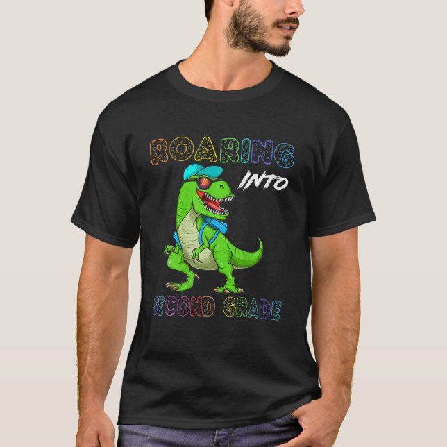 Camiseta Viaje A Dinosaurio De Segundo Grado Para Volver A  (Anverso)