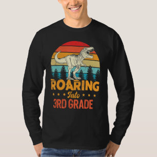 Camiseta Viaje A Dinosaurio Vintage De 3er Grado De Vuelta