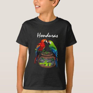 Camiseta Viaje a Honduras Guacamayo Escarlata Vacaciones Fa