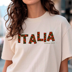 Camiseta Viaje a Italia de Chicas de Tomate