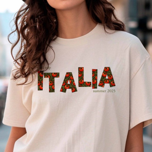Camiseta Viaje a Italia de Chicas de Tomate (Tomato Girl Summer shirt)