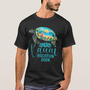Camiseta Viaje a Kauai Hawaii 2026 Tortuga Marina Vacacione