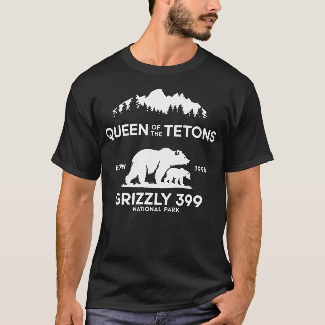 Camiseta Viaje A Parque Nacional Queen Of The Tetons Grizzl (Anverso)