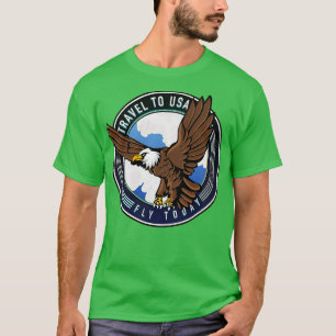 Camiseta Viaje a USA Fly hoy viaje