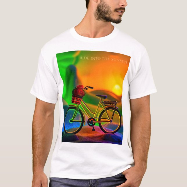 Camiseta "Viaje al atardecer" (Anverso)