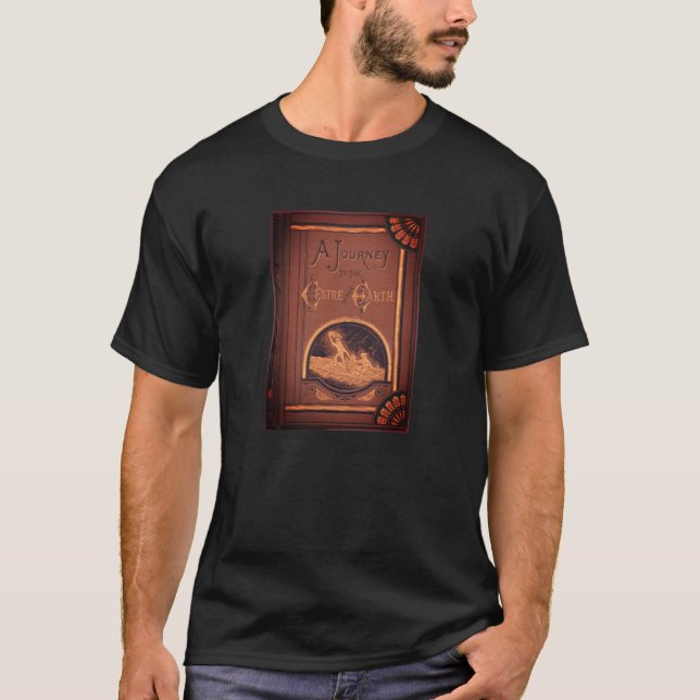 Camiseta Viaje al Centro de la Tierra (1874 ed.) (Anverso)