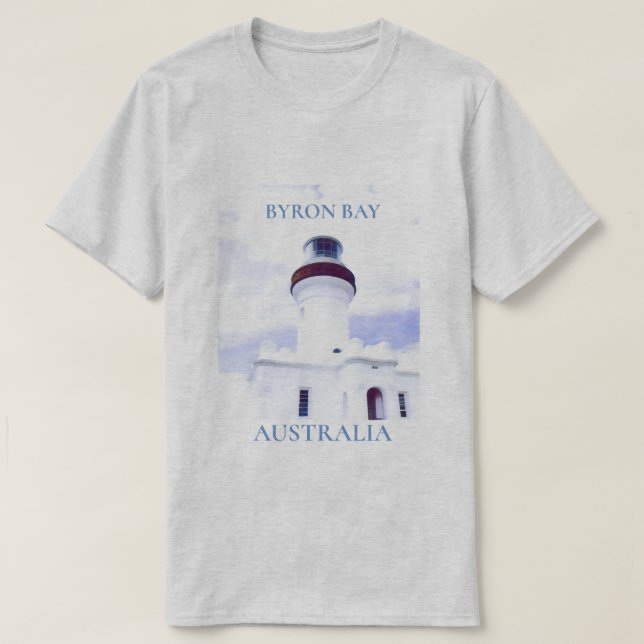 Camiseta Viaje al faro de Byron Bay en Australia (Diseño del anverso)