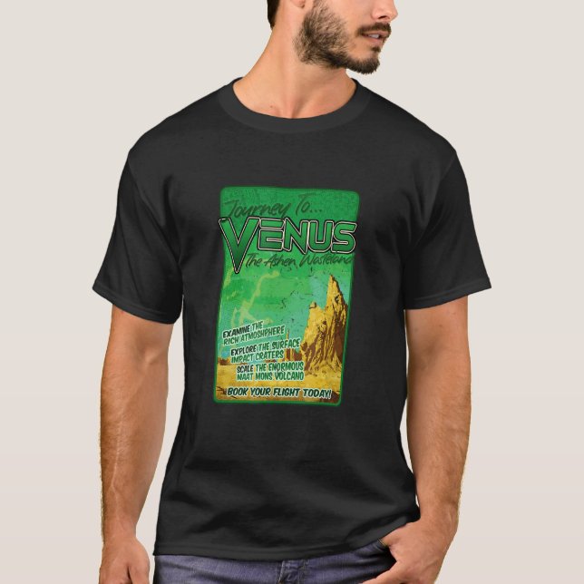Camiseta Viaje al planeta espacial Retro Venus (Anverso)