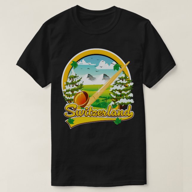 Camiseta Viaje alpino en Suiza (Diseño del anverso)