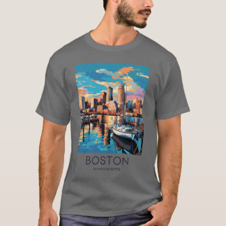 Camiseta Viaje artístico de Boston Massachusetts
