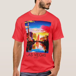 Camiseta Viaje artístico de Las Vegas Nevada EE.UU.