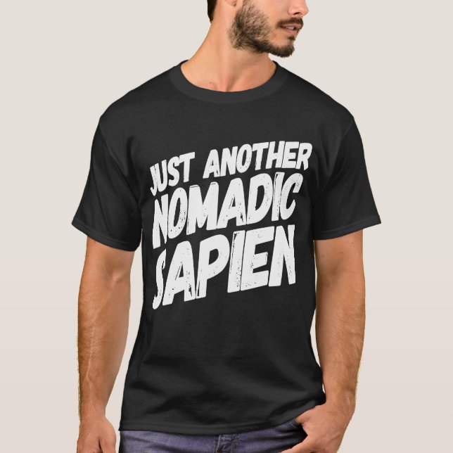 Camiseta Viaje Aventura Nomad Wandering Human Explore Tra (Anverso)