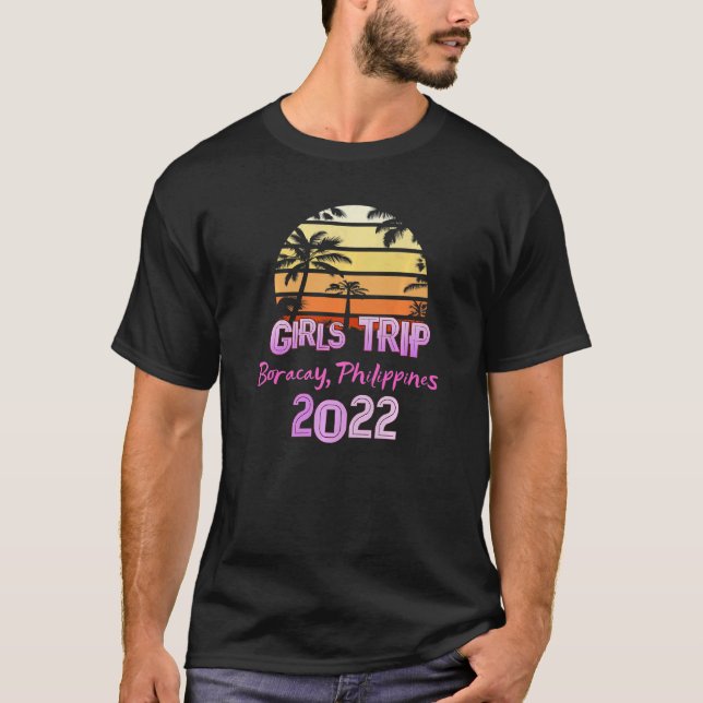 Camiseta Viaje Boracay Filipinas Todos los Chicas 2022 Sp (Anverso)