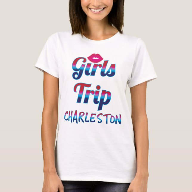 Camiseta Viaje Charleston de los chicas (Anverso)