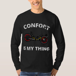 Camiseta Viaje cómodo en bicicleta de trigo Recumbino Hombr