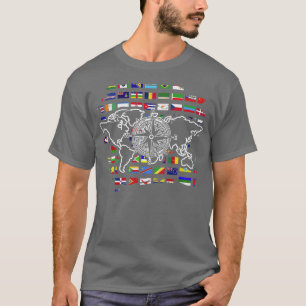 Camiseta Viaje Compass World Map Travelling International