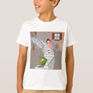 Camiseta Viaje con un lagarto mascota