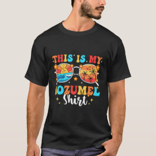 Camiseta Viaje Cozumel en la playa de vacaciones de la fami