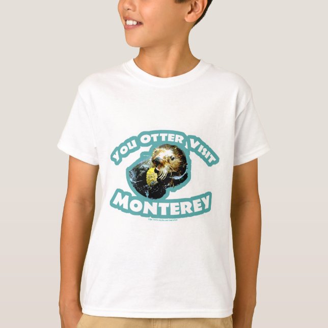 Camiseta Viaje Cute Monterey Otter (Anverso)