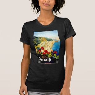 Camiseta Viaje de Amalfi Italia Europa del vintage