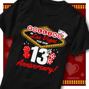 Camiseta Viaje de aniversario de 13 años para parejas en La