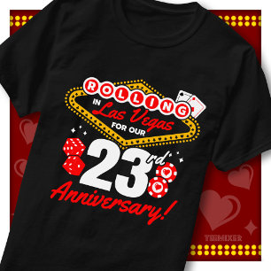 Camiseta Viaje de aniversario de 23 años para parejas en La