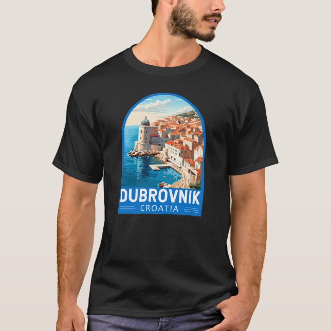 Camiseta Viaje de arte de Dubrovnik Croacia (Anverso)