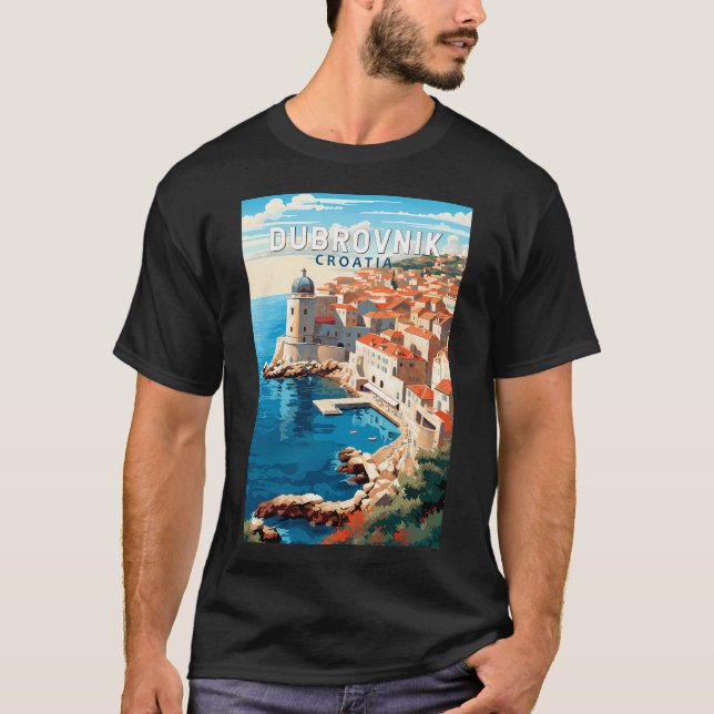 Camiseta Viaje de arte de Dubrovnik Croacia (Anverso)