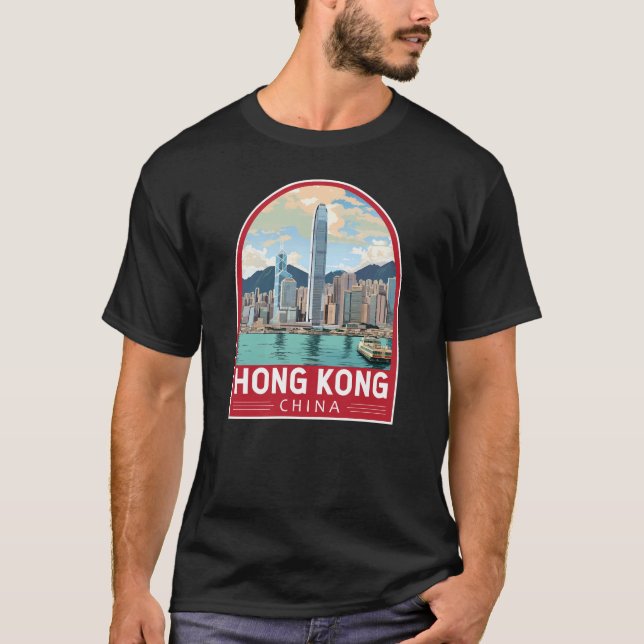 Camiseta Viaje de arte de Hong Kong China (Anverso)