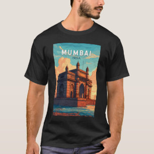 Camiseta Viaje de arte de Ilustracion de la India en Bombay