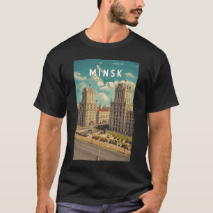 Camiseta Viaje de arte de Ilustracion en Bielorrusia en Min