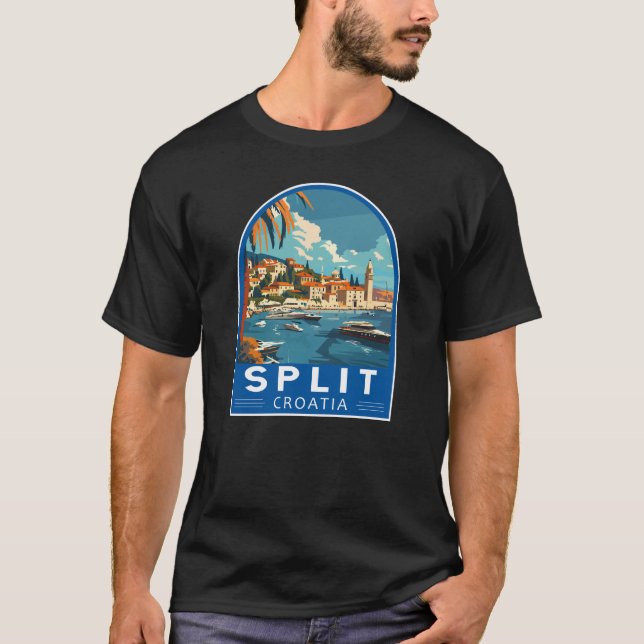 Camiseta Viaje de arte de Split en Croacia (Anverso)
