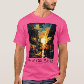 Camiseta Viaje de arte pop de Nueva Orleans Louisiana