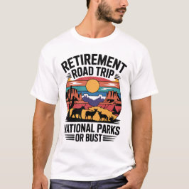 Camiseta Viaje de aventura de retiro a los parques nacional