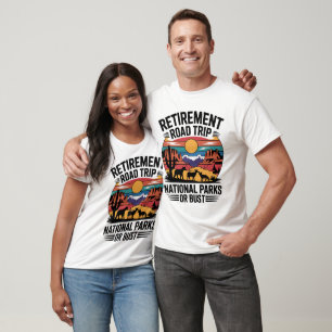 Camiseta Viaje de aventura de retiro a los parques nacional