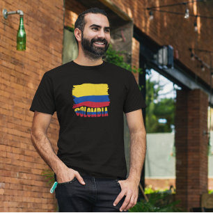 Camiseta Viaje de bandera nacional de Colombia
