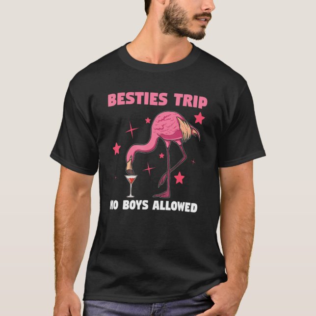 Camiseta Viaje de Besties Sin Niños Permitidos Viajar (Anverso)