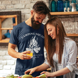 Camiseta Viaje de camping de tiro en casa para familias per